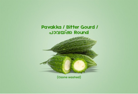 Pavakka / Bitter Gourd / പാവയ്ക്ക Round Cut - 250gm Pack ( Ozone Washed)